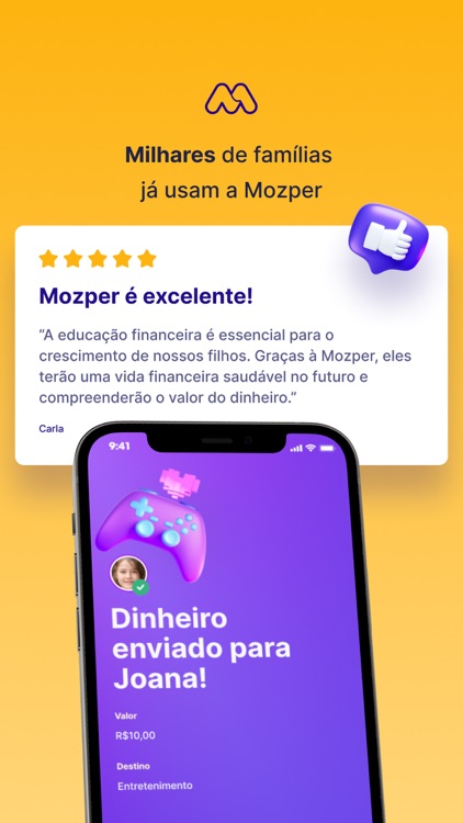 Mozper: mesada, cartão e PIX screenshot-4