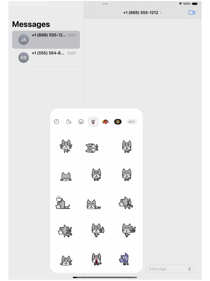 Kaku Cat 4 Animation Sticker