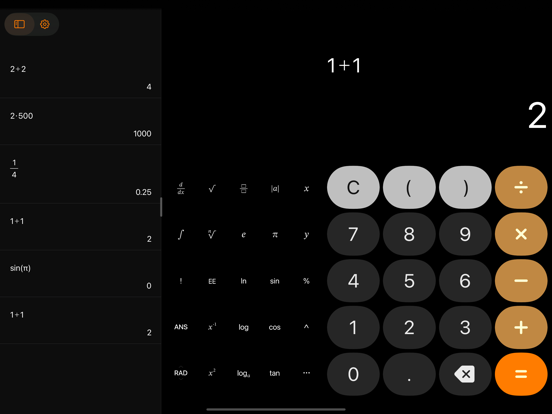 Acute Calculator iPad screenshot 5 - Utilities app