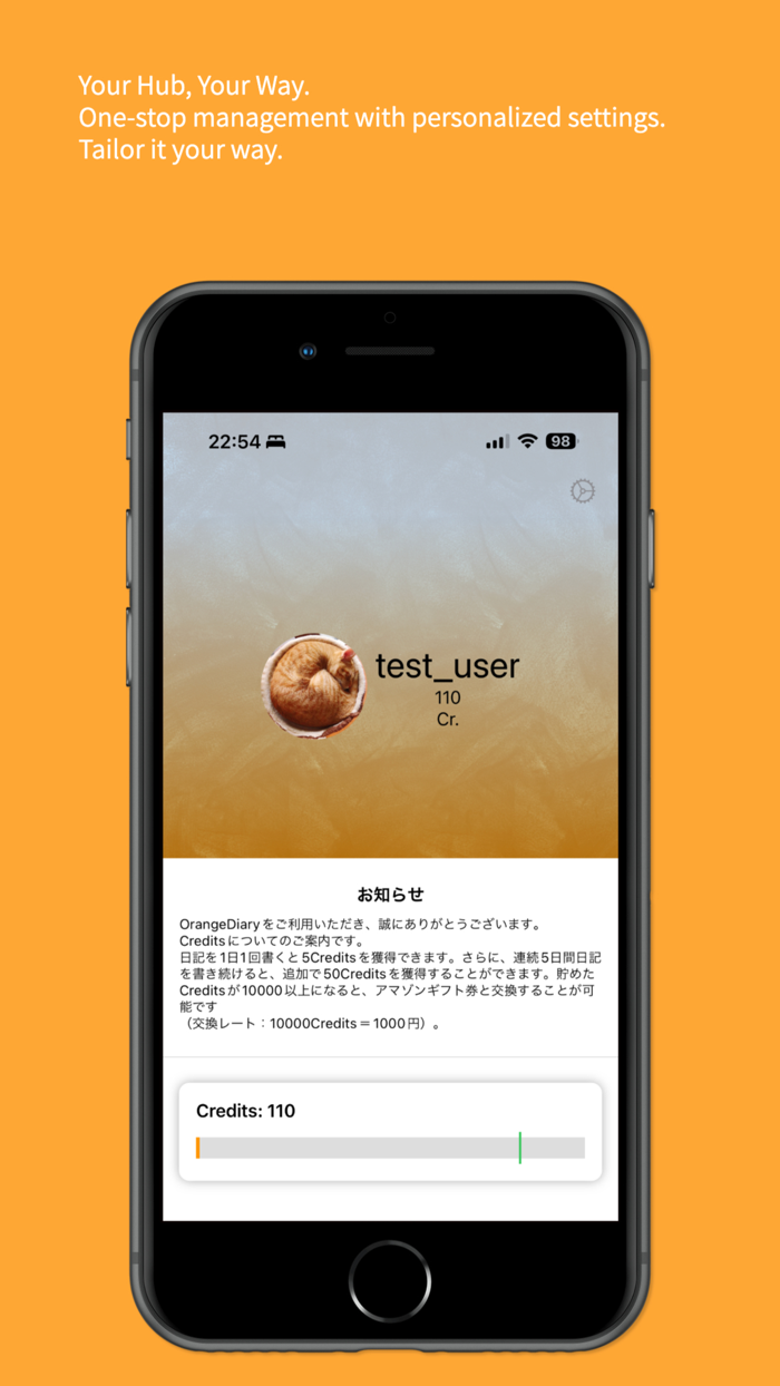 Orange Diary - Write anytime