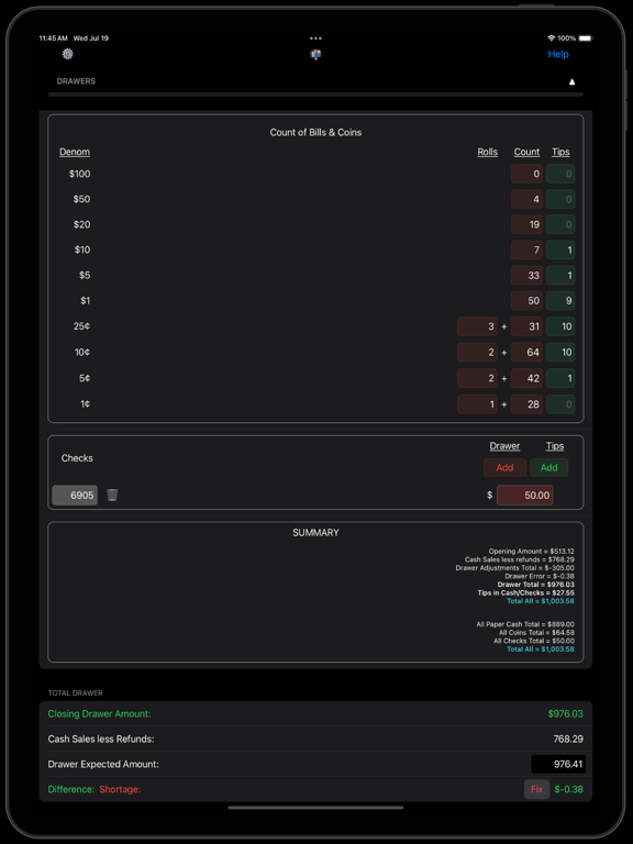 Screenshot #5 pour Cash Drawer Keeper