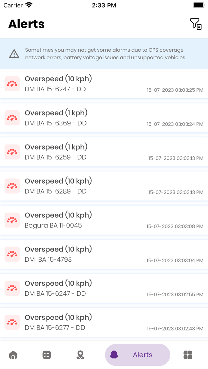 Safety Vehicle Tracking