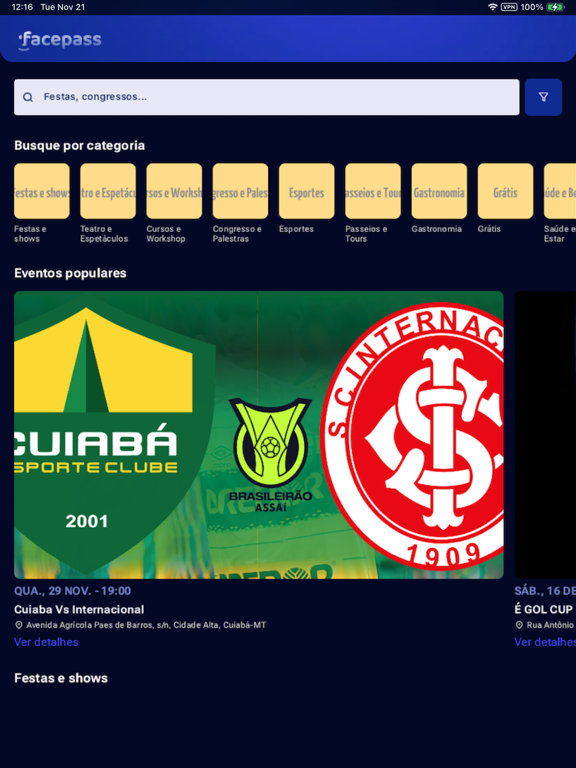 Facepass Pessoal iPad screenshot 4 - Entertainment app