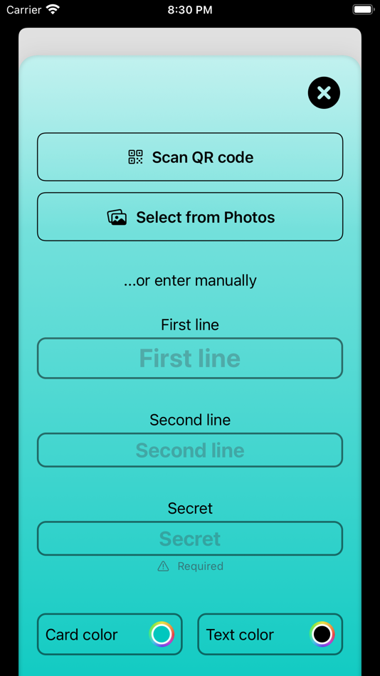 #3. 30 Seconds — 2FA codes (iOS) By: Nikita Starshinov