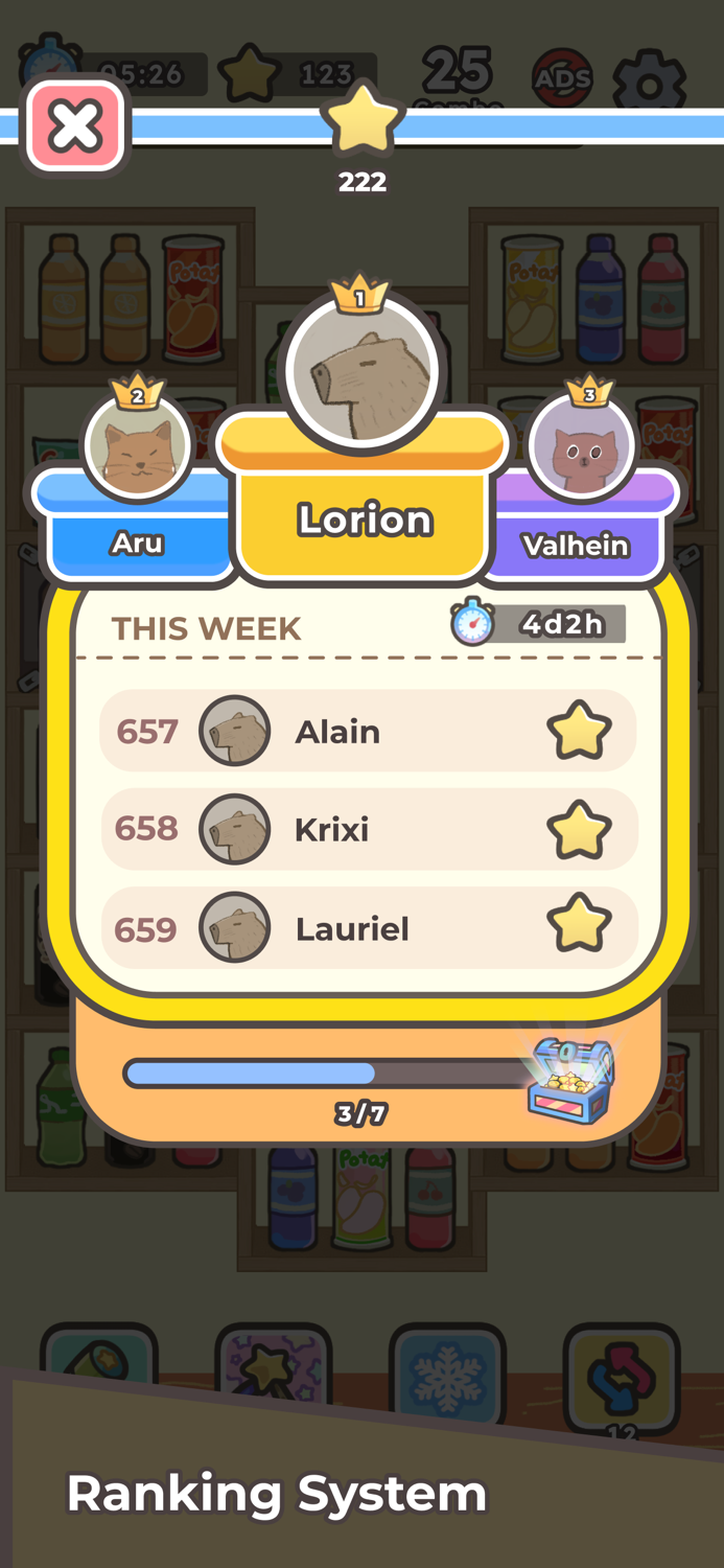 CapyBara Life Sort game