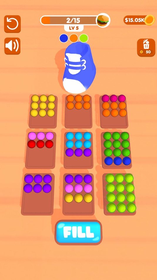 #5. Paint Sort (iOS) 由: Virtual Projects Oyun Yazilim Ve Teknoloji