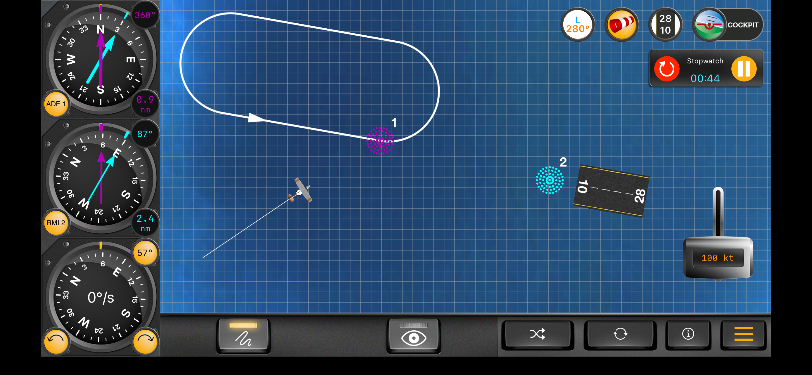 ADF + RMI Trainer – IFR Pilot