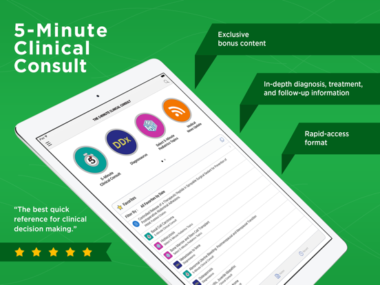 5 Minute Clinical Consult iPad app afbeelding 1