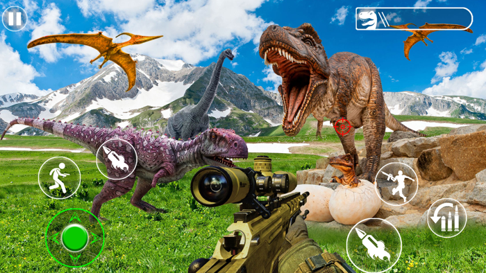 Dino hunt carnivore shooter 3d
