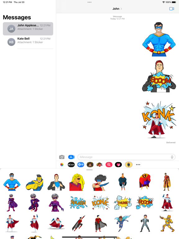 Screenshot #6 pour Comic Superhero Stickers