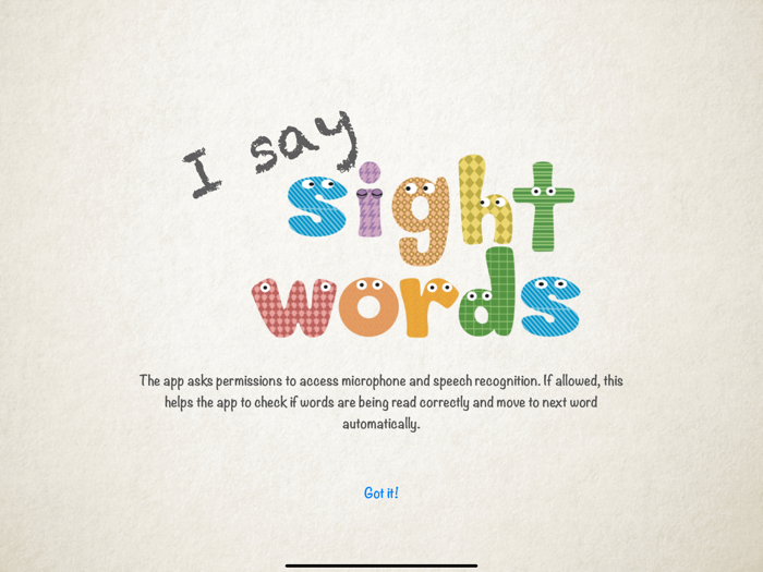 I Say Sight Words