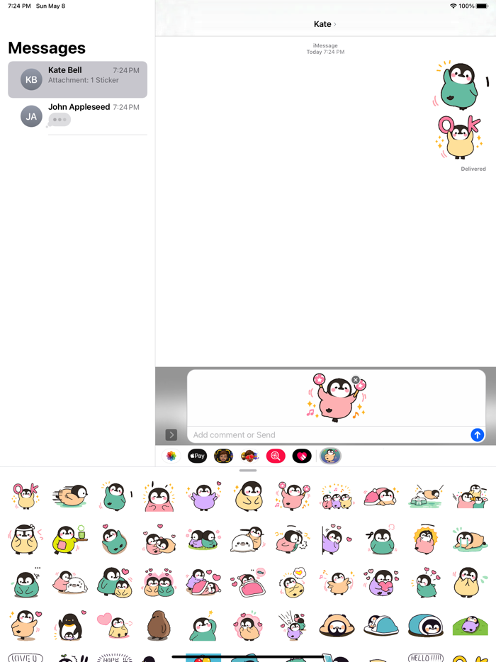 Cute Penguin Stickers pack