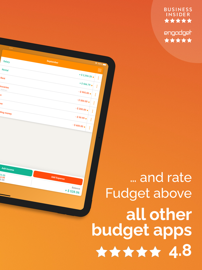 Fudget Monthly Budget Planner