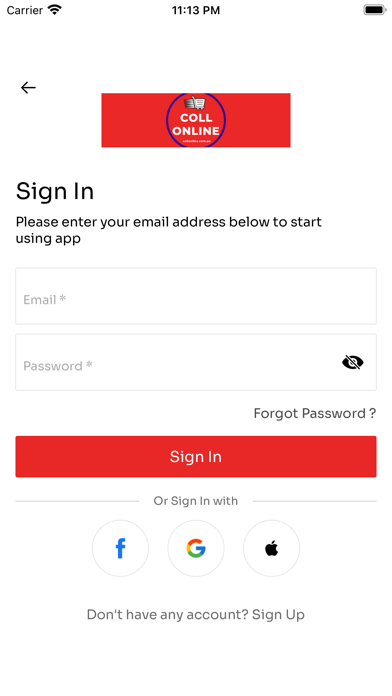 Coll Online Screenshot