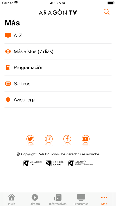 Aragón TV Screenshot