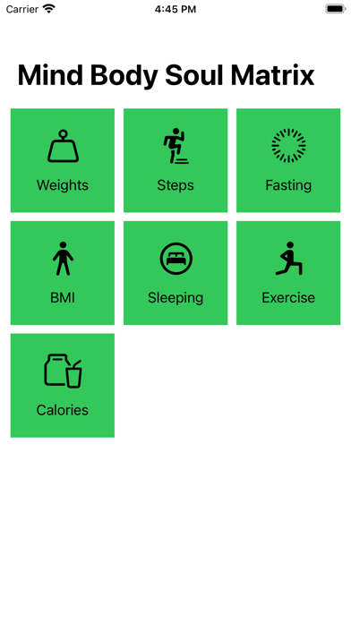 Mind Body Soul Matrix Screenshot