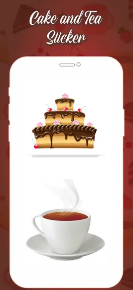 Game screenshot Birthday Cake & Tea Stickers mod apk