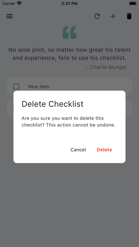 #5. Simplistic Checklist (iOS) Podle: Jian Yang Lim