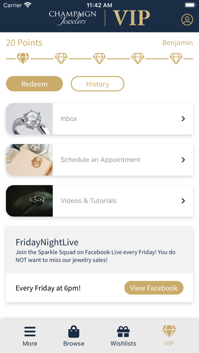 Champaign Jewelers VIP Screenshot