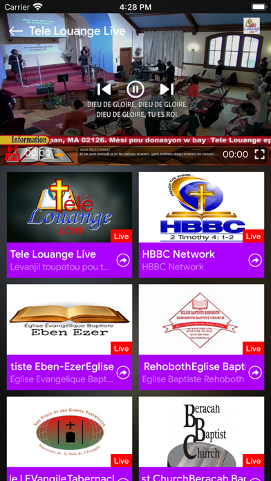 Tele Louange Screenshot