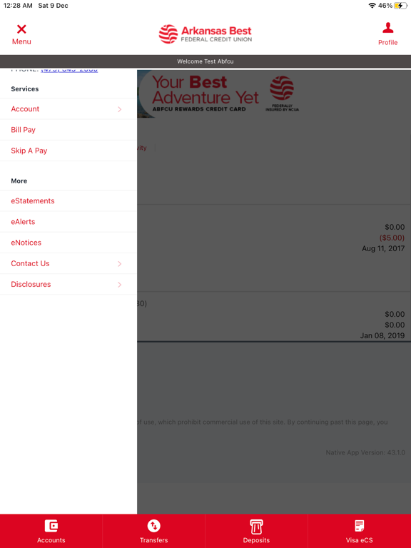 Screenshot #5 pour Arkansas Best FCU Mobile App
