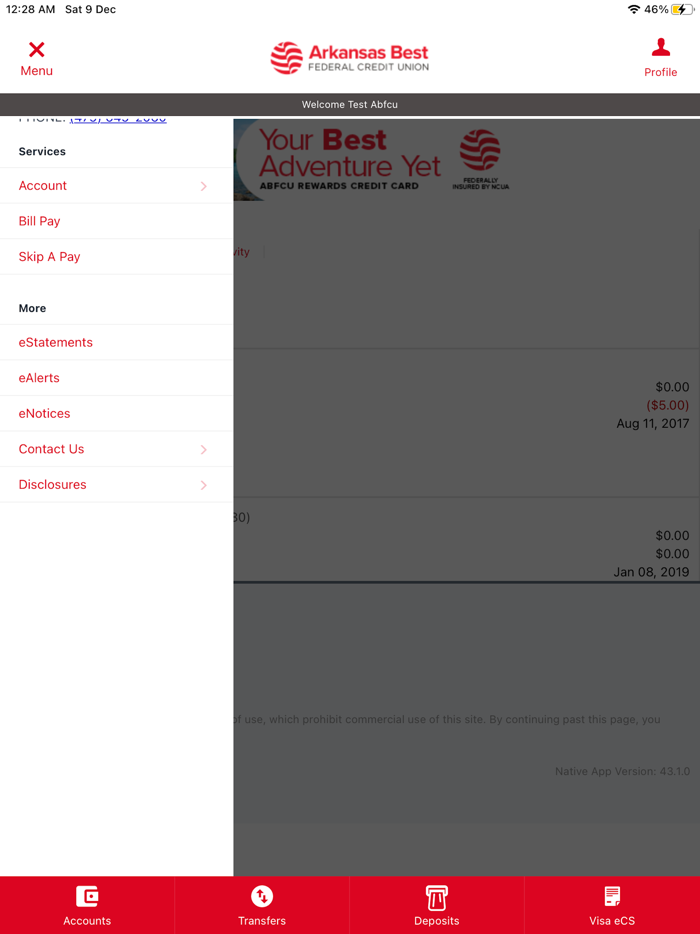 Arkansas Best FCU Mobile App
