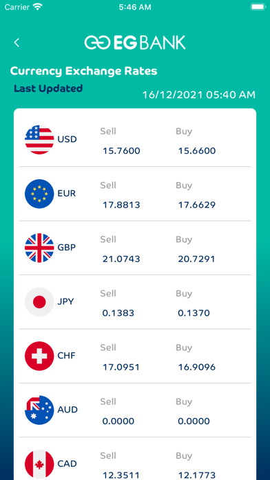 EGBank Mobile Banking Screenshot