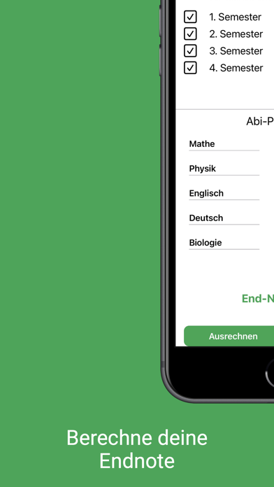Abi Noten Rechner Screenshot