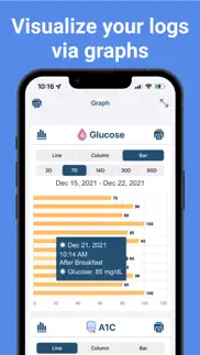 blood glucose tracker sugar iphone screenshot 3