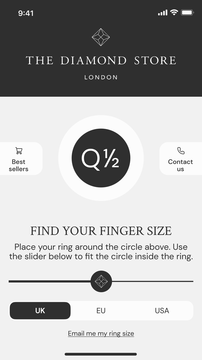 The Diamond Store Ring Sizer