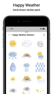 happy weather stickers iphone screenshot 1