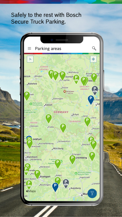 Bosch Secure Truck Parking Screenshot