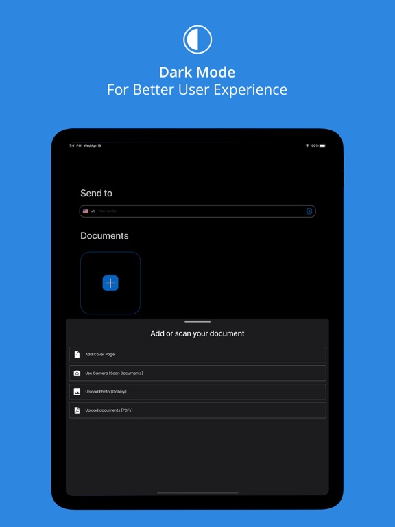 Safe Fax - Scan & Fax Fast iPad screenshot 3 - Business app