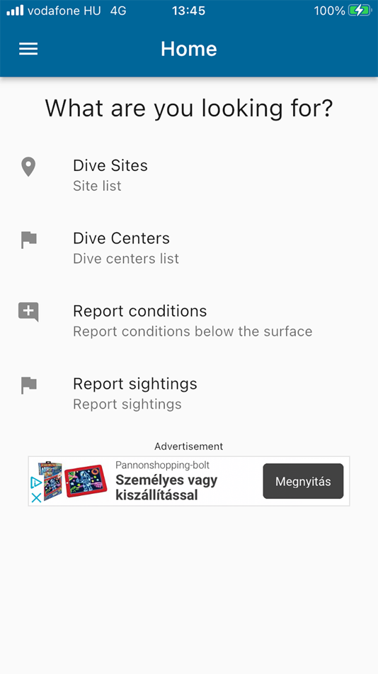 #1. Dive Site Overwatch (iOS) By: Skawa Innovation Kft.
