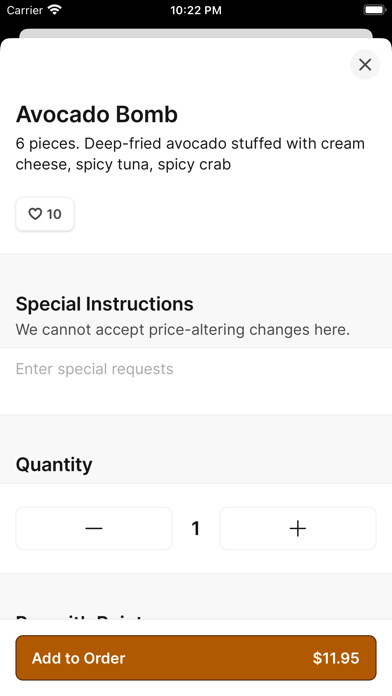 Momo Sushi and Grill Screenshot