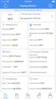 meteo calc: weather forecast iphone screenshot 1