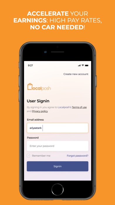 Localposh-Deliver & Technician Screenshot