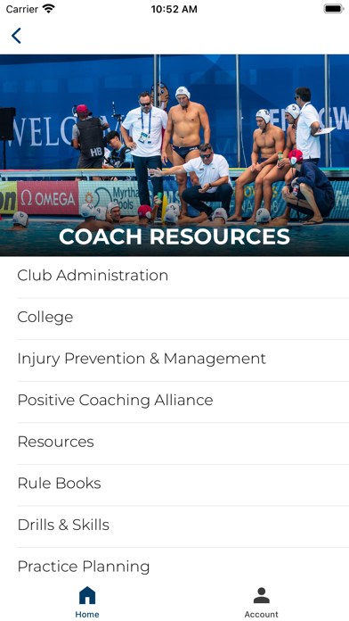 USA Water Polo Mobile Coach Screenshot