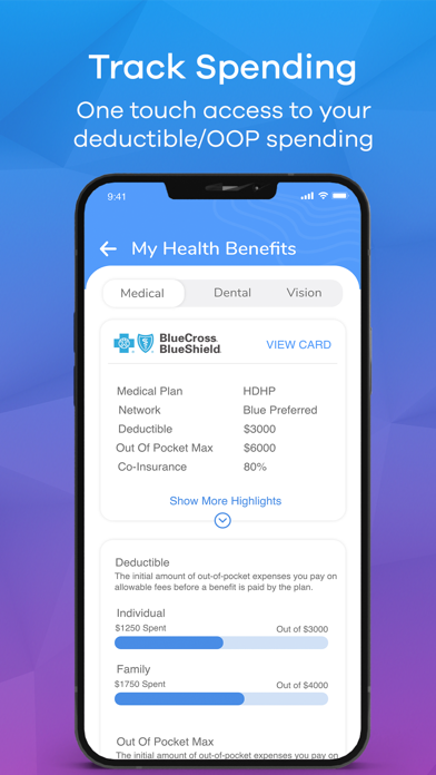 Medefy Benefits App Screenshot