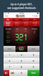 How to cancel & delete score darts scorekeeper 2