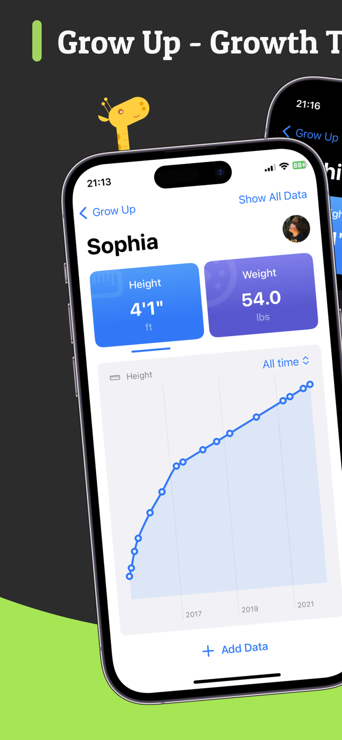 Grow Up Kids Growth Tracker