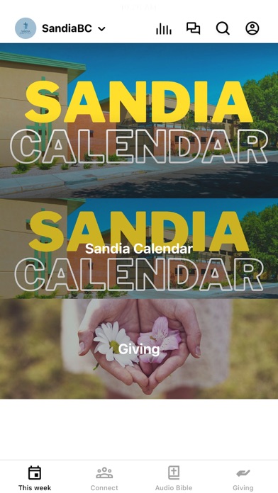 Sandia Baptist Church ABQ Screenshot