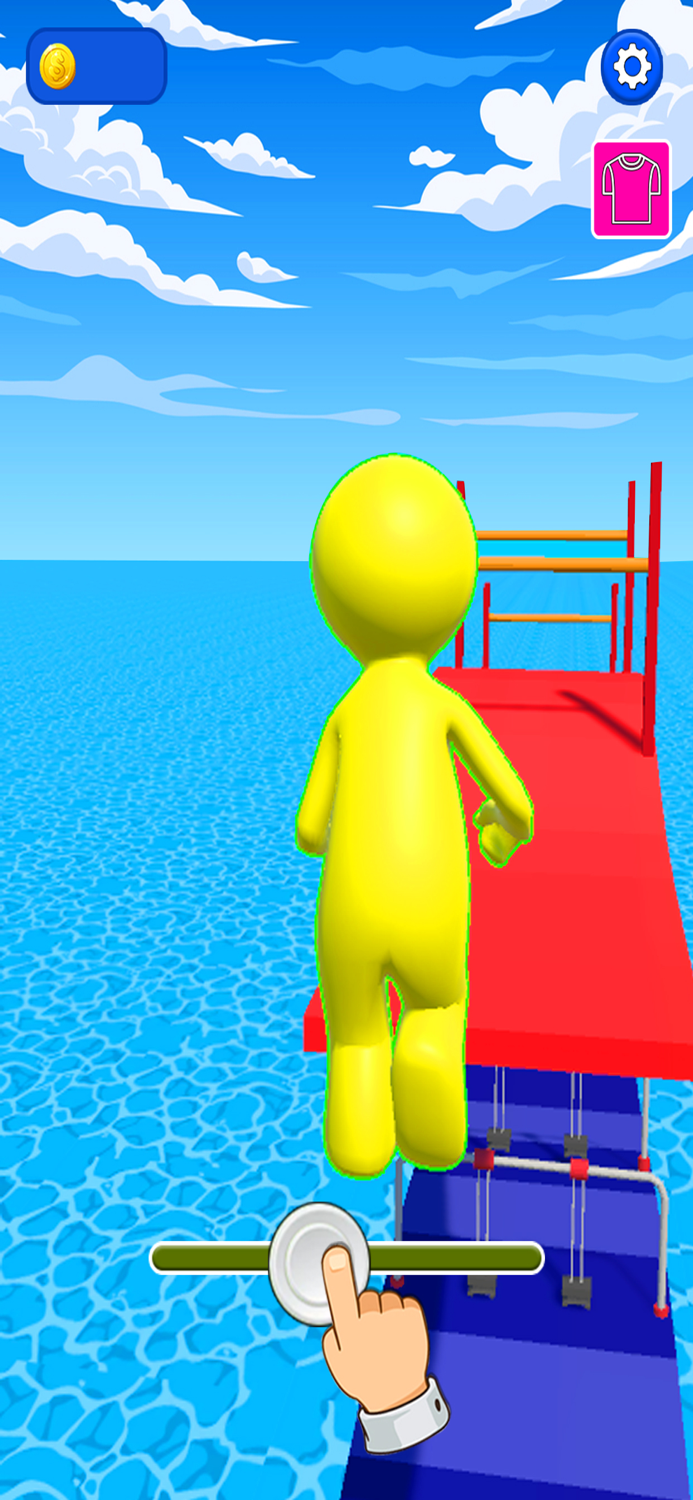 Scale Man Running Rush