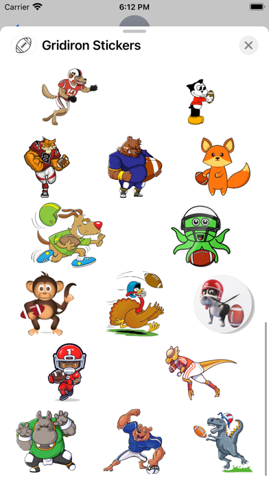 Screenshot #3 pour Gridiron Stickers