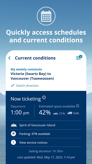 BC Ferries Screenshot