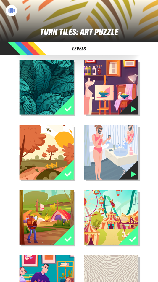 #2. Turn Tiles: Art Puzzle (iOS) Bởi: Lucas Piloto