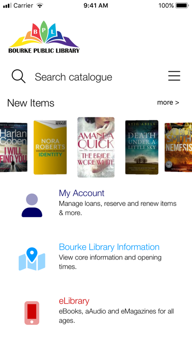 Bourke Public Library Screenshot