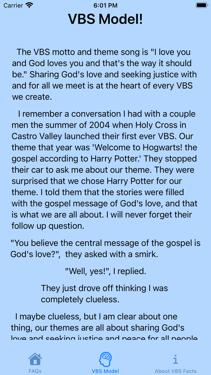VBS Facts