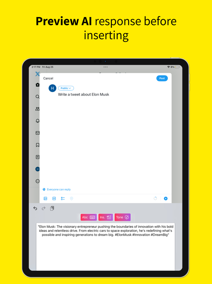 Minimalist AI Keyboard