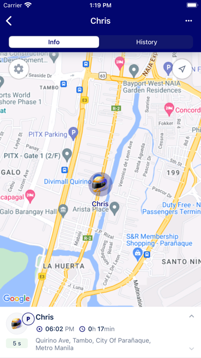 SSD GPS Elite Track Screenshot